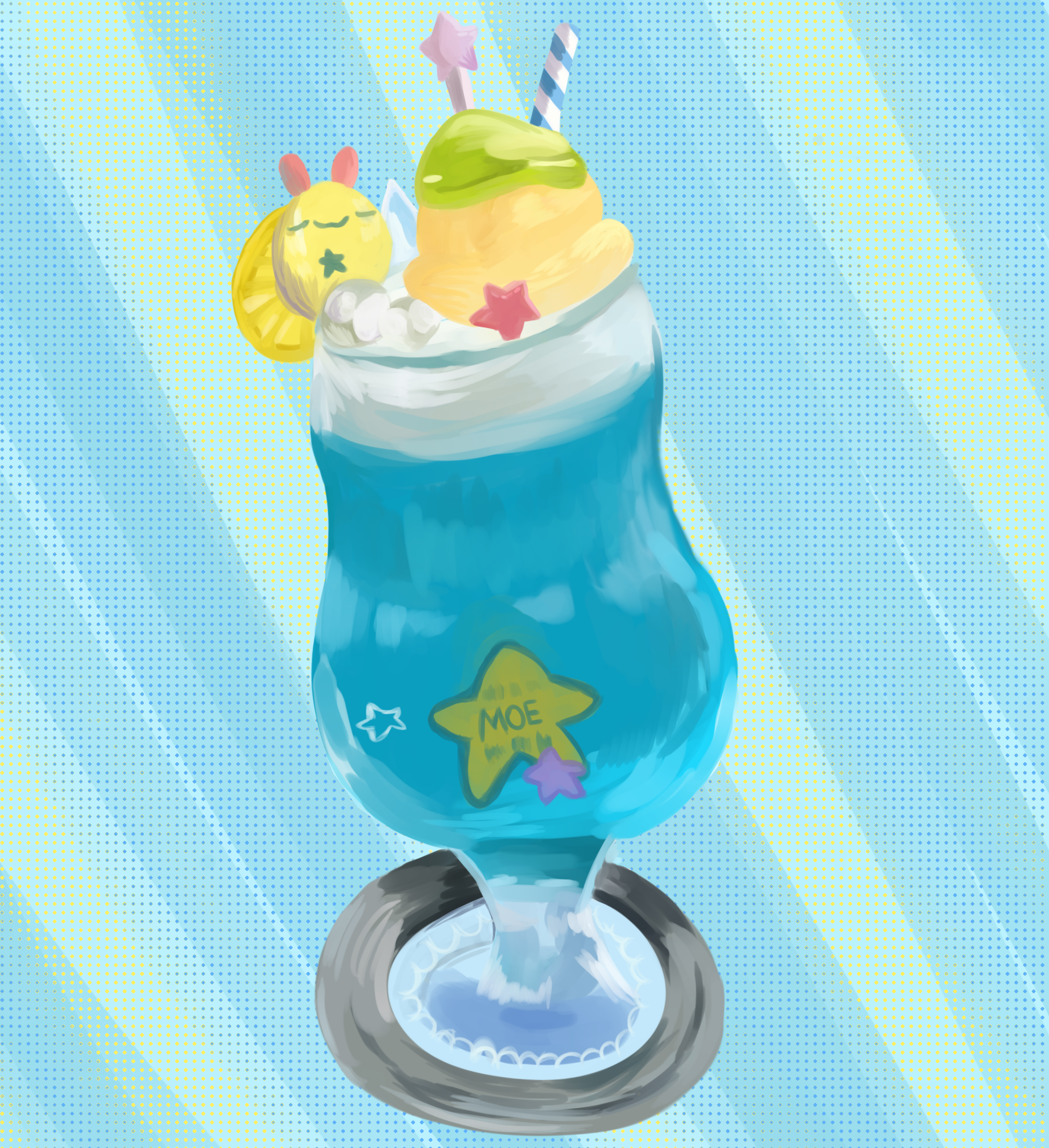 CREAM SODA DRAWING!!!!! - ibisPaint
