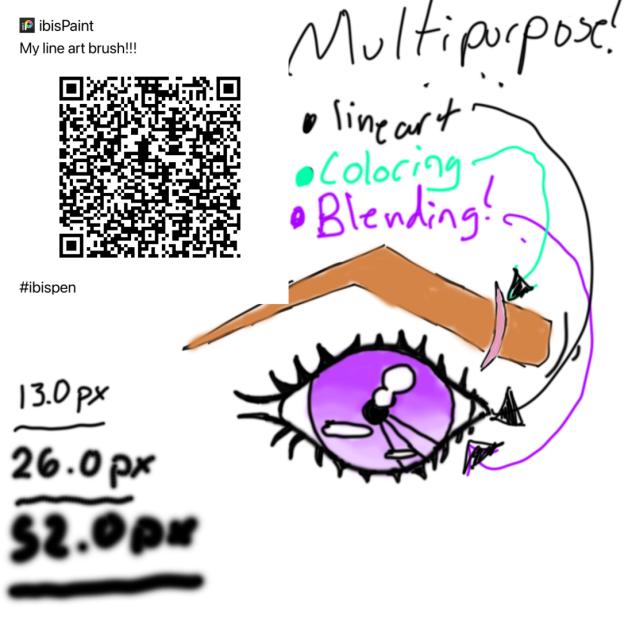 Lineart or multipurpose brush