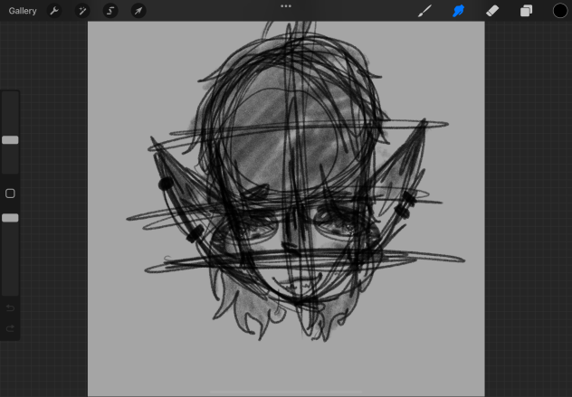 I tried procreate-