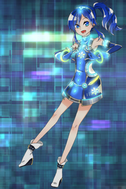 プリズムサイバーグラフィックコーデ