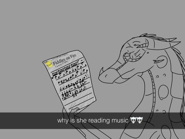 Why is she reading music