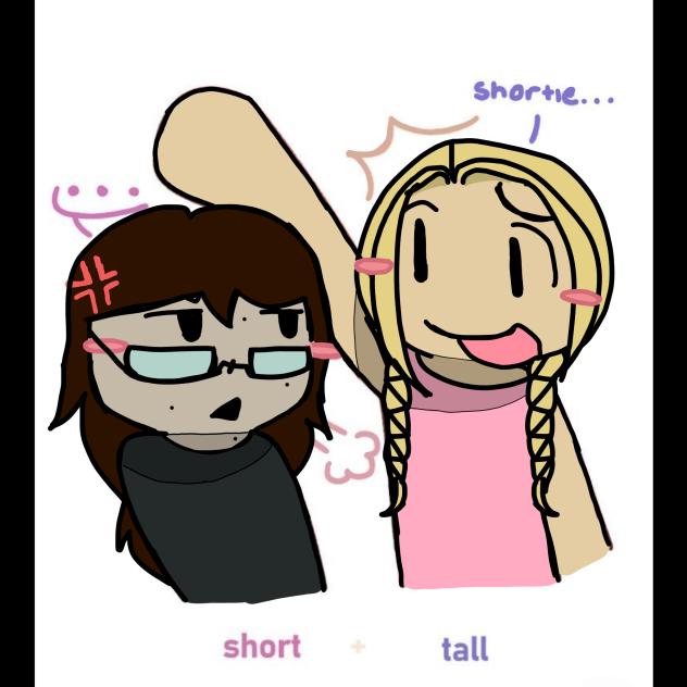 Short and Tall with my ocs
