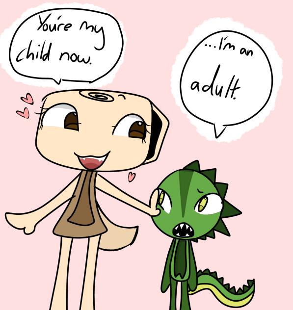 I drew my friends oc… ok