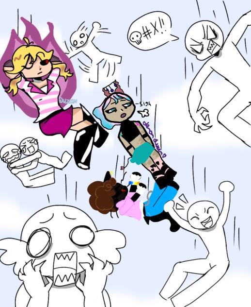 falling collab - ibisPaint