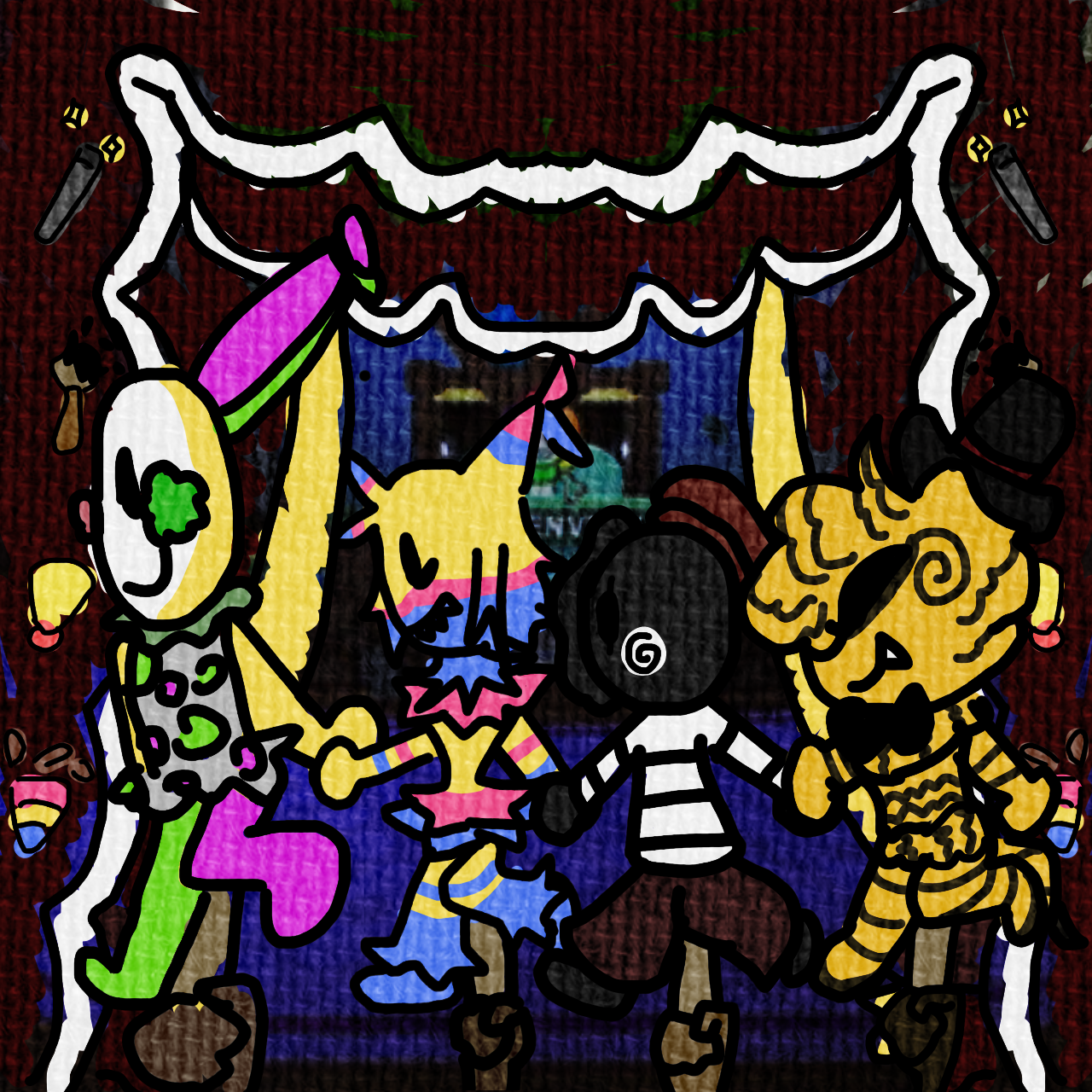 Circus trio(with my oc) - ibisPaint