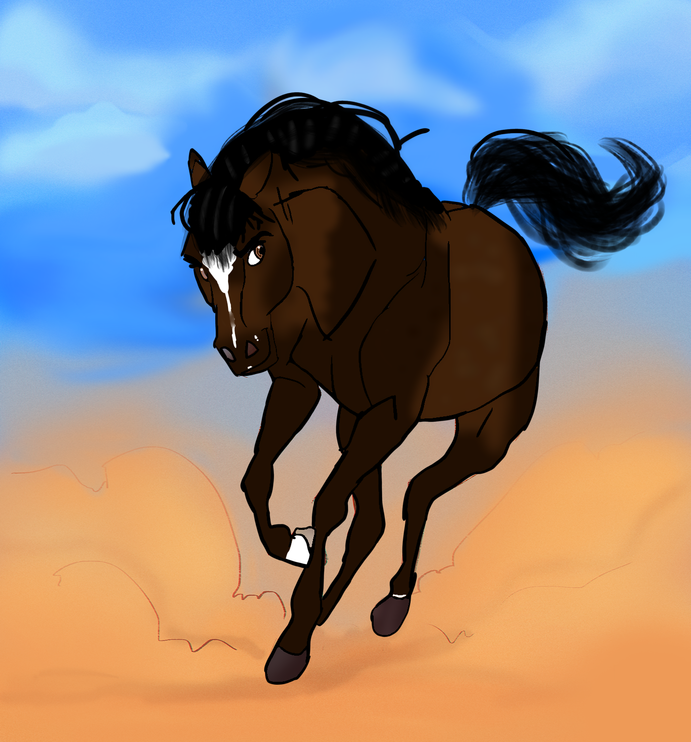 My new horse SSO SPIRIT EDIT - ibisPaint