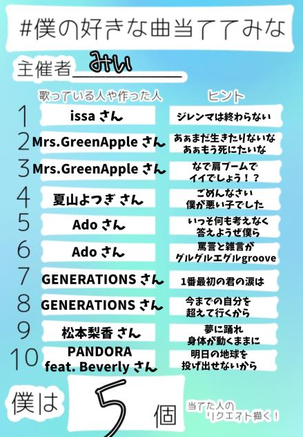 当ててみろ！！！