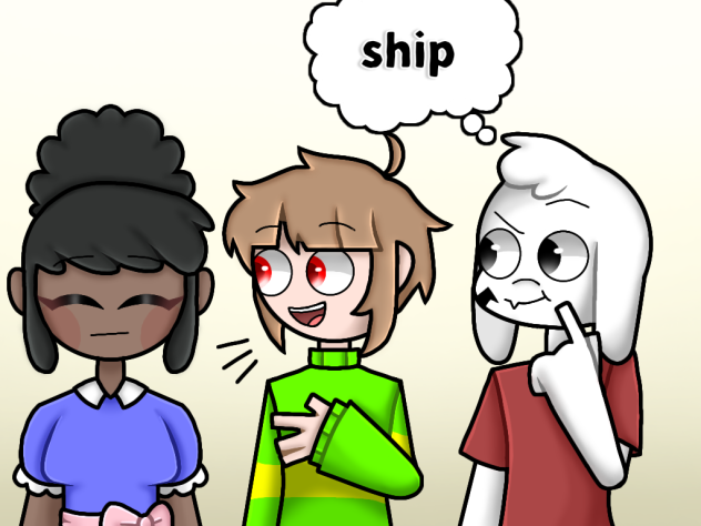 lol asriel they are just saying hi😭