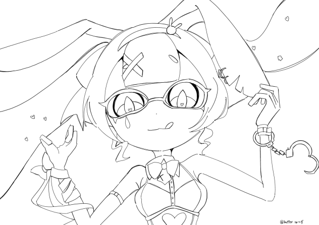 イカちゃん　ラビットホール　線画