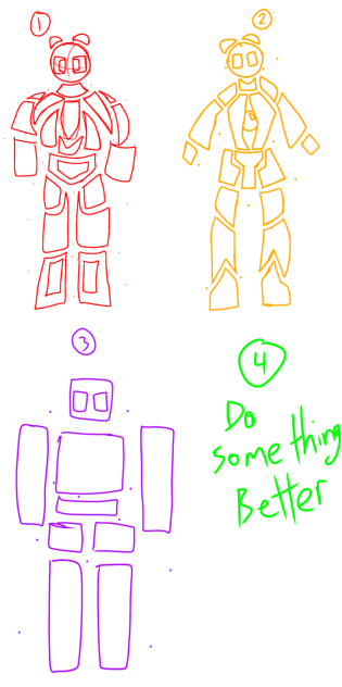 The 8-bit gods lost Guard sketches