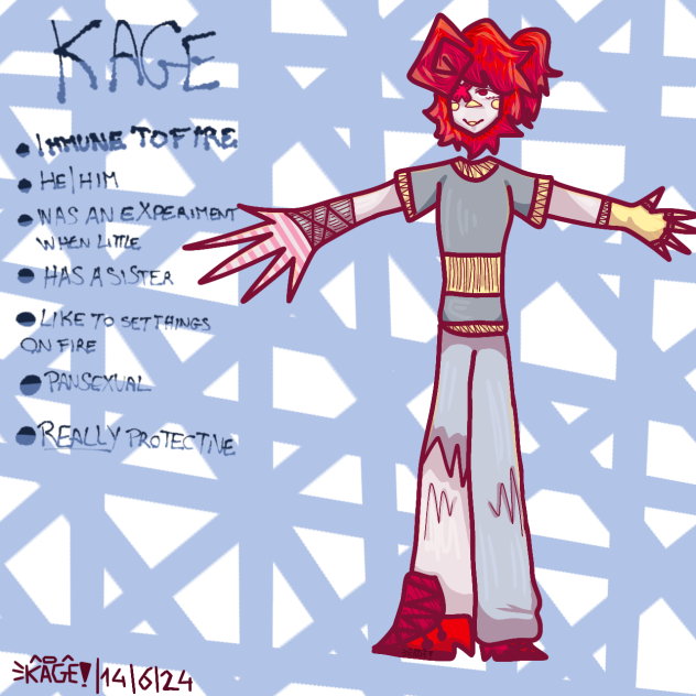 KAGE!1!1!1!! (main oc)