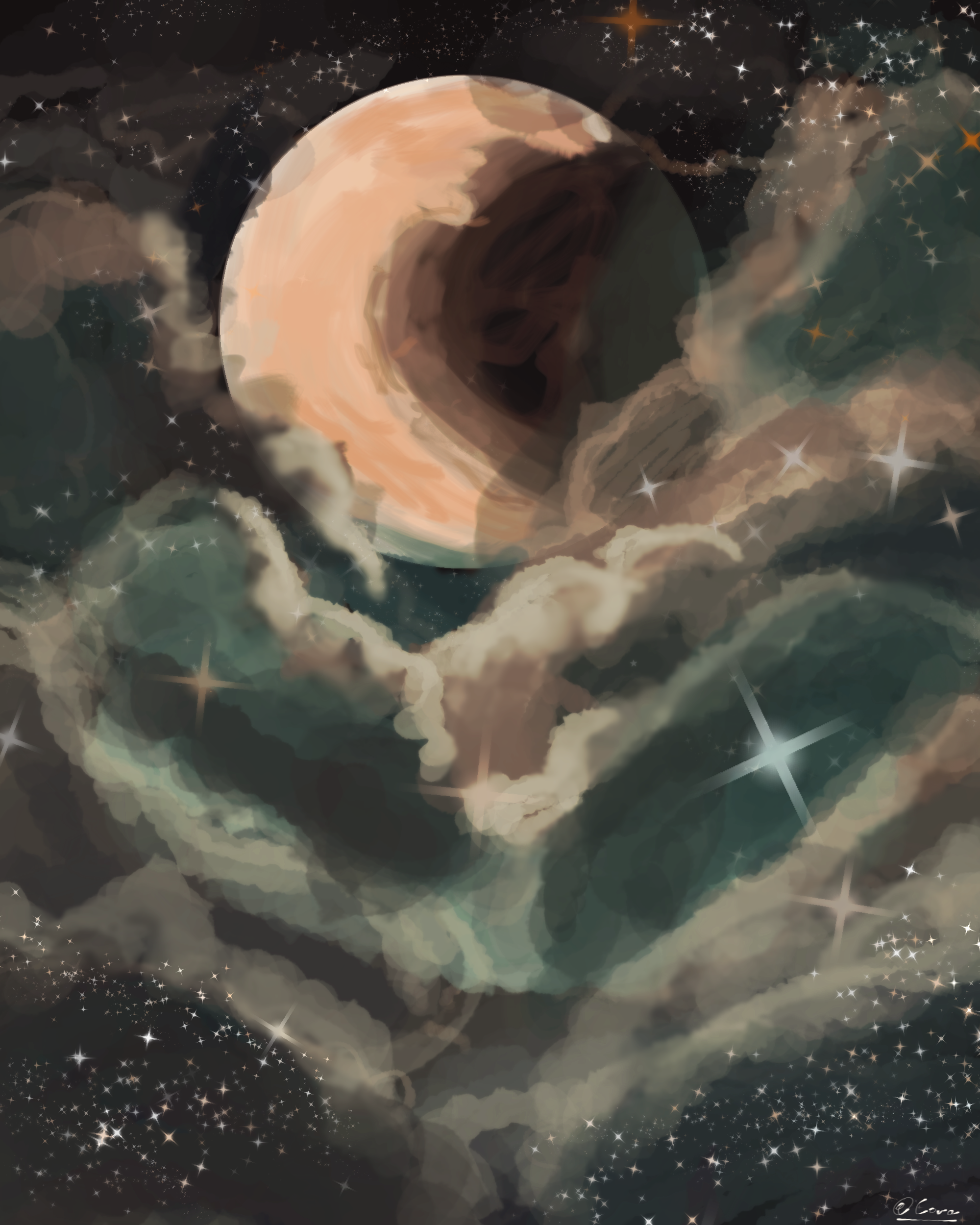 Rises The Moon - ibisPaint