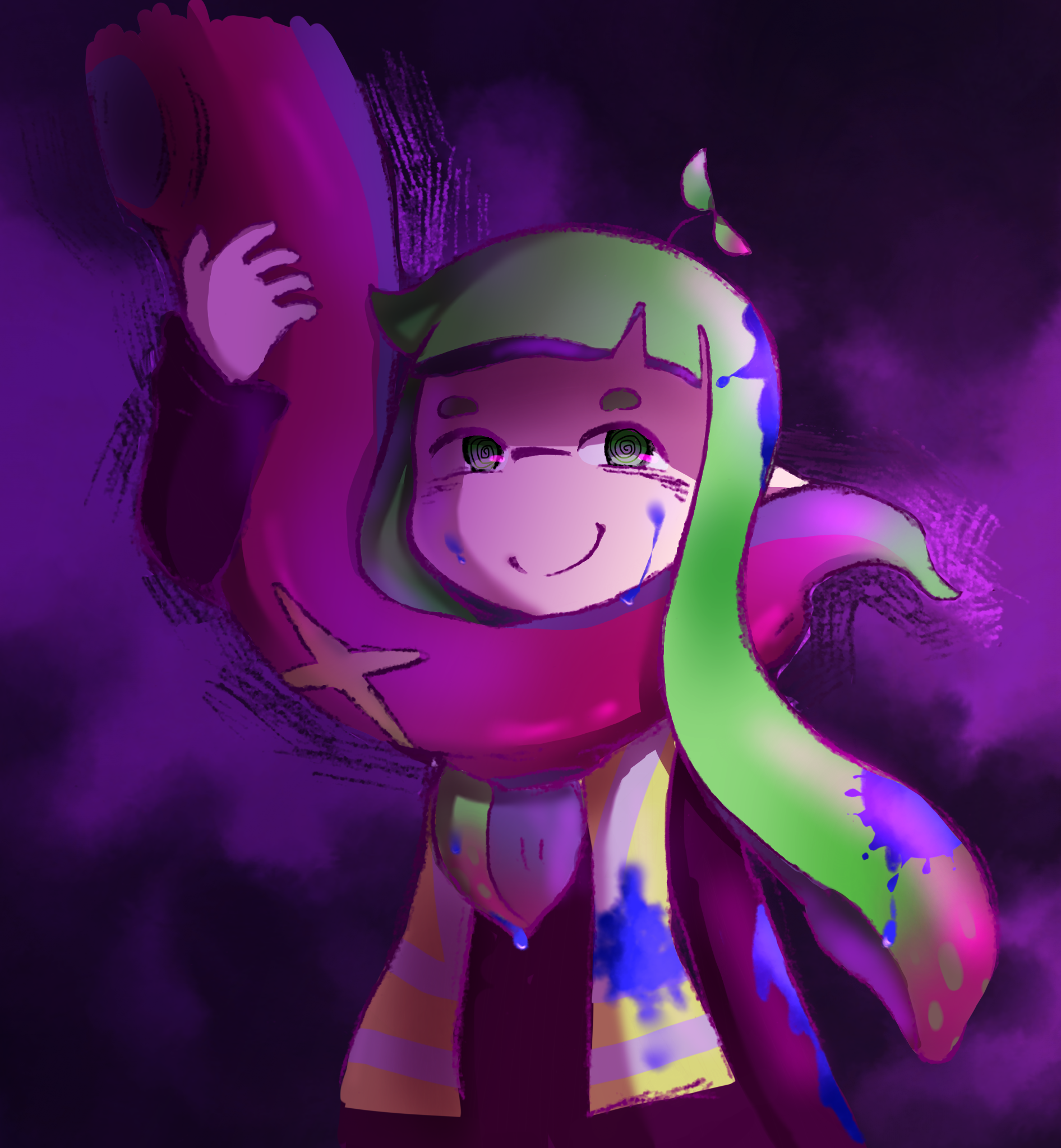 タコ堕ちマイイカ Ibispaint