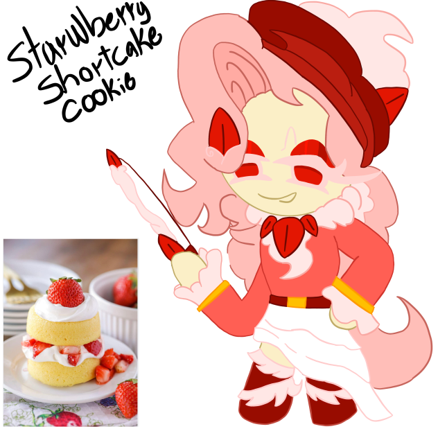 Strawberry shortcake cookie