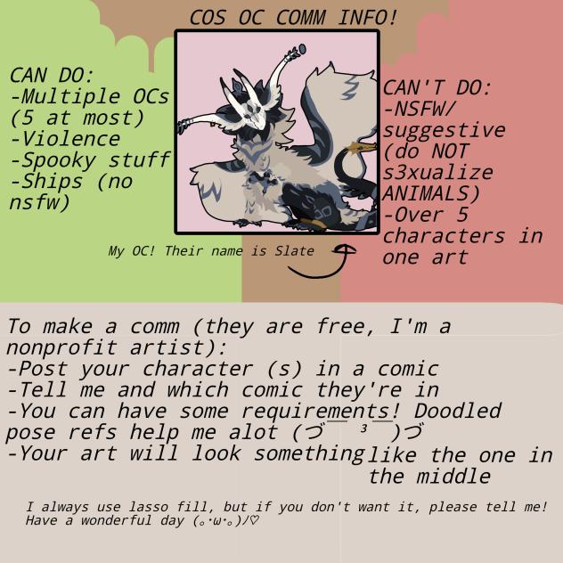 Comm info❗