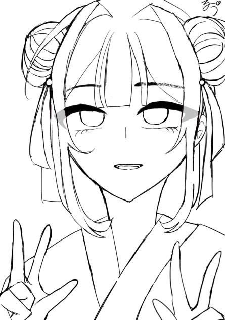 線画ー！