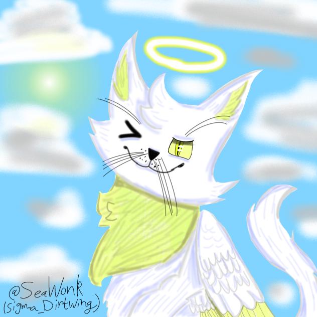 Angelswing Lineless art (OC)