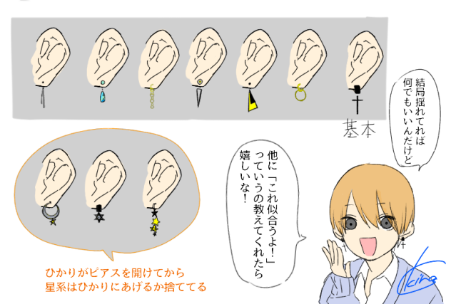 誠のピアス一覧