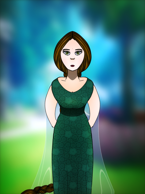 The indain lady with long hair