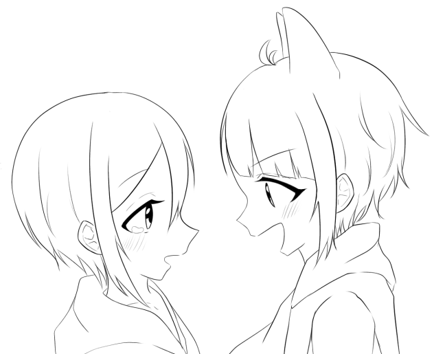 人生勝利宣言の一部　線画