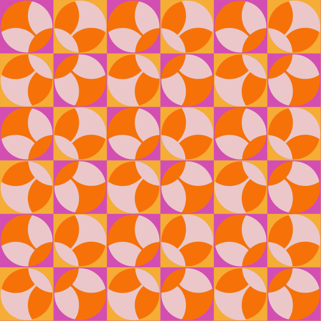 Retro Fabric Pattern Pink