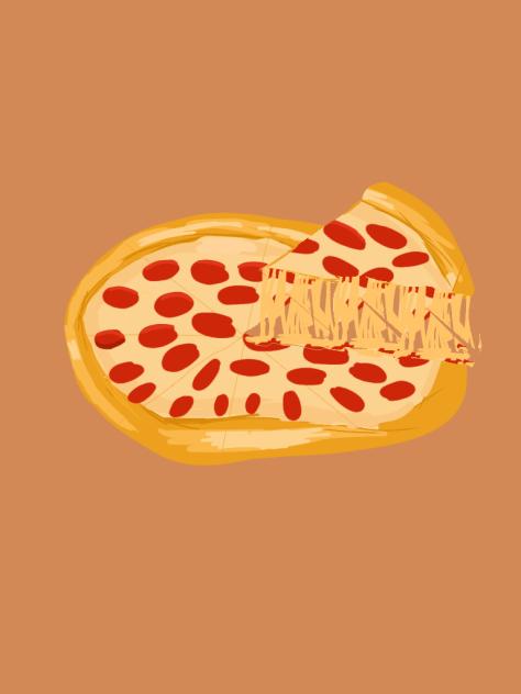 Food drawing 3 - Pizza