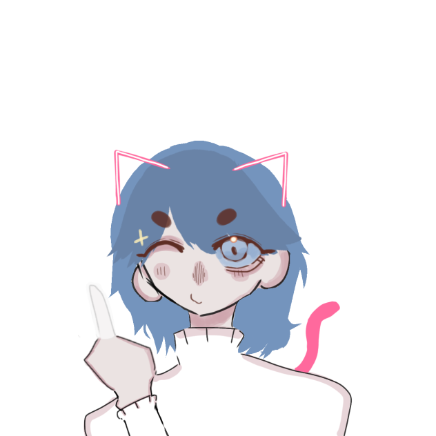 super cute version cat 🖕😽 - ibisPaint