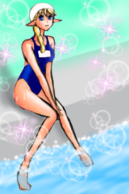 服を着せてやってください♪プールサイド