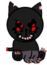 Ortinsea the cat (creepy version)