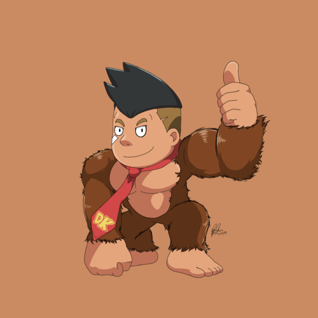 Bear as Donkey Kong