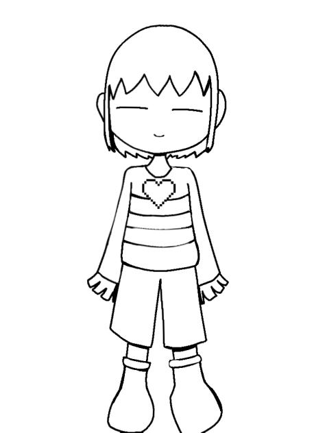 フリスクの塗り絵