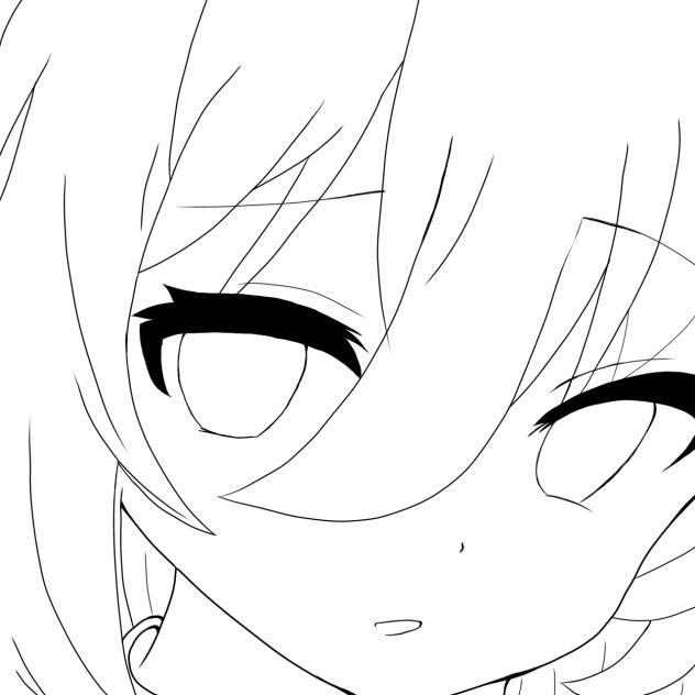 線画＊塗ってください