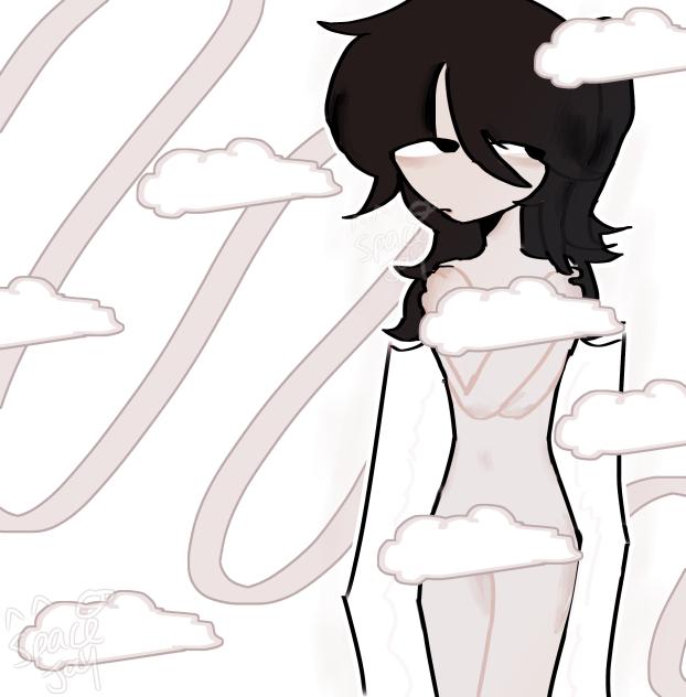 in the clouds
