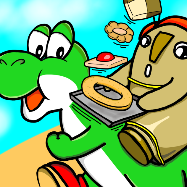 #358 ヨッシーとはにわくんのクッキー ibisPaint