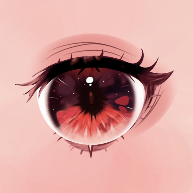 Fiery red eye 🔥❣️