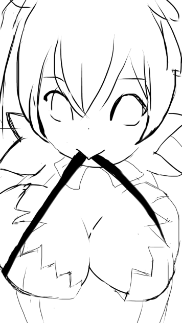 線画  ヘスティア