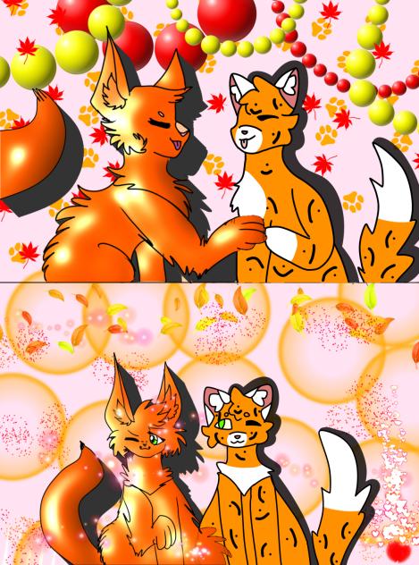 Two orange kitties a collab