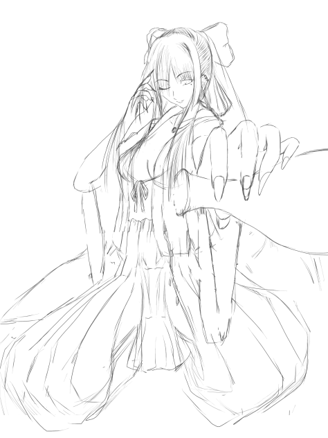 線画です。