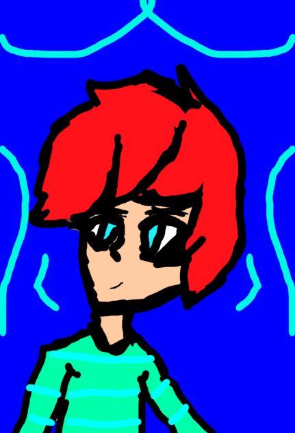 Little blue boy - ibisPaint