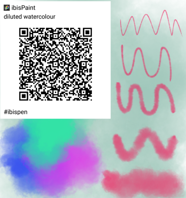 watercolor brush I use! - ibisPaint