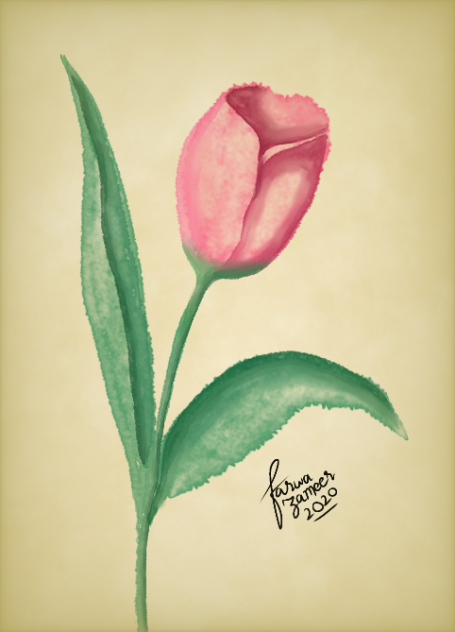 watercolor tulip on ibis paint x 🌷 - ibisPaint