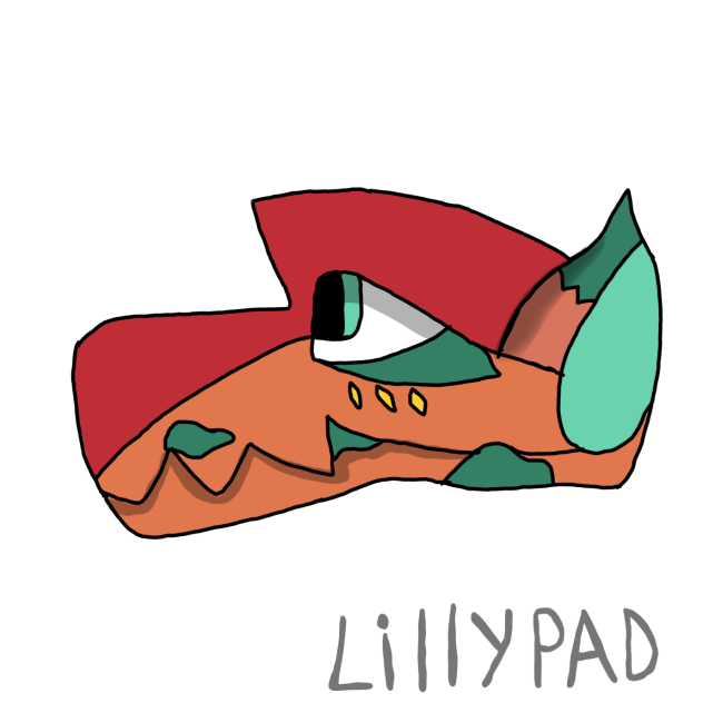 Fanart for my friend {lilypad} dragon oc