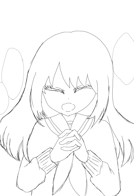 木村優ちゃん線画