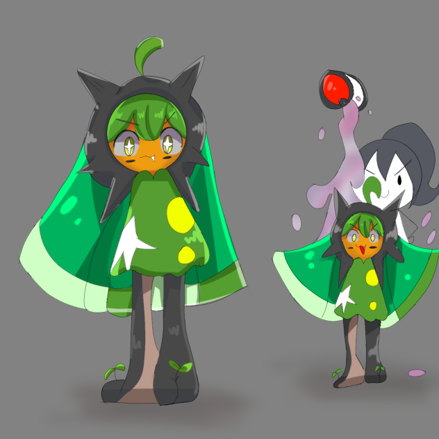 fan art panz pokemon ogerpon 💚