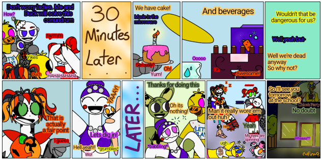 After Party. FNaF fanmade comic