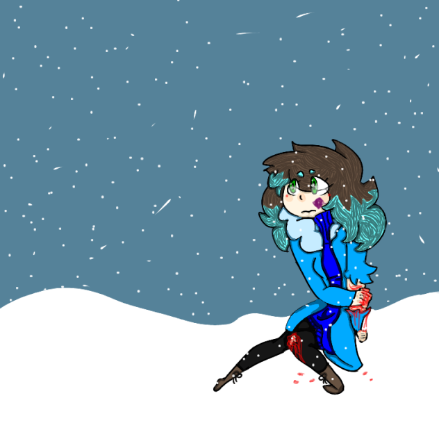 snowy person
