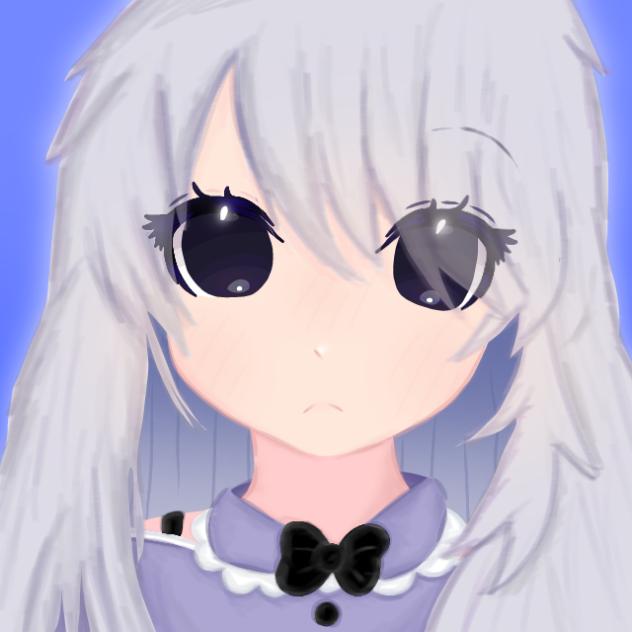 She's just staring...MENACINGLY...-