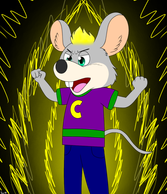 Super Saiyan Chuck E. Cheese