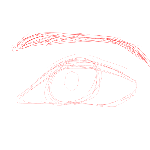eyeball sketch - ibisPaint