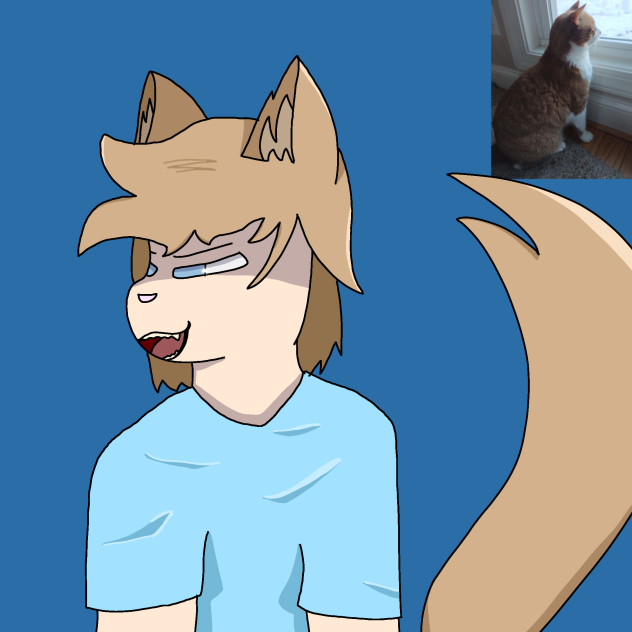 My cat as a furry